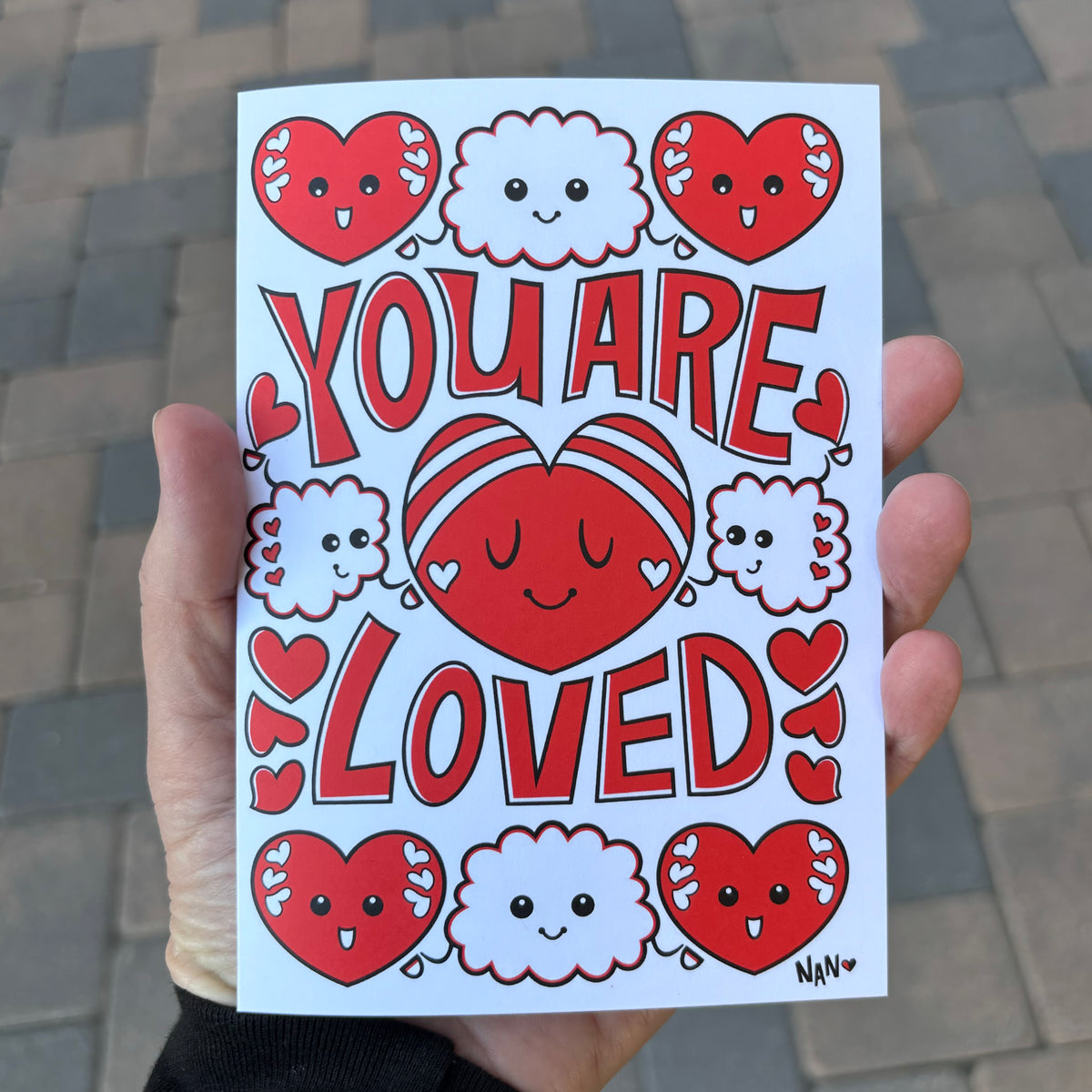 Love ❤️ Love❤️ Love - Set of 6 Greeting Cards