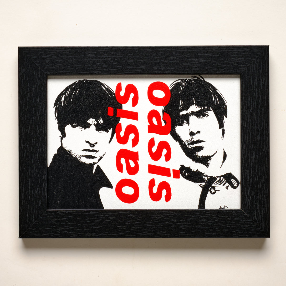 Roll With It (Oasis) – 5"×7" FRAMED ORIGINAL PAINTING
