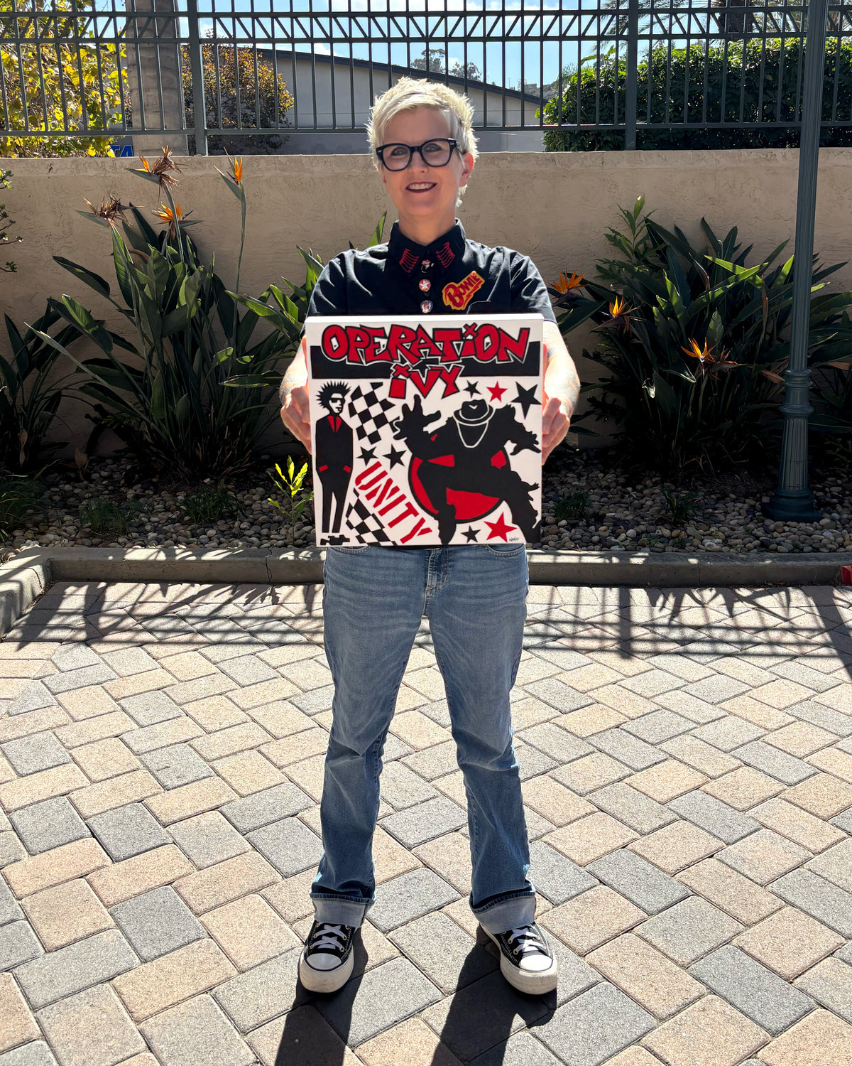 Unity (Operation Ivy) – ORIGINAL ACRYLIC PAINTING ON 12"×12"×1.5" GESSOBORD (CRADLED)