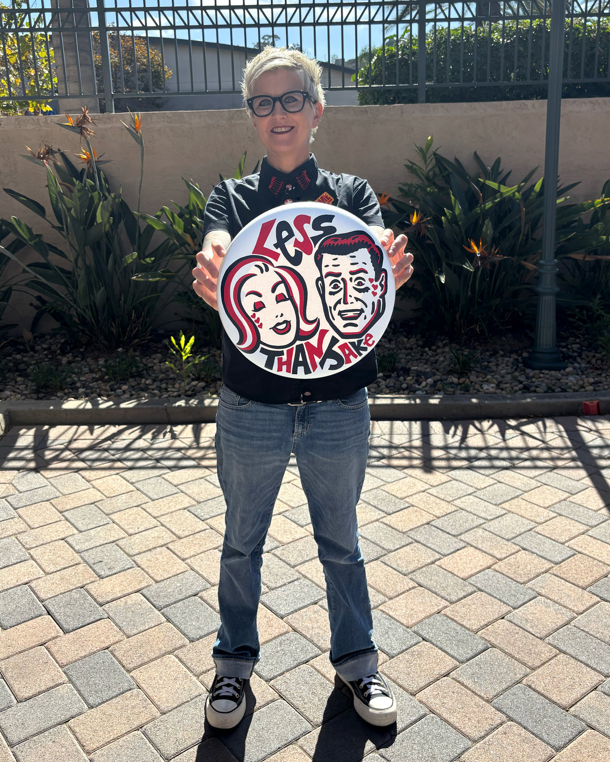 Rockview (Less Than Jake) – ORIGINAL ACRYLIC PAINTING ON 12" ROUND CANVAS