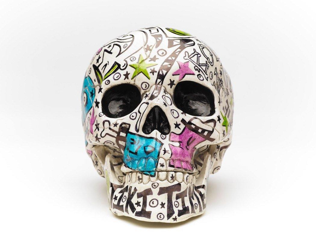 Skull | Tiki Bone Daddy | Art All Over | Fine Art and Limited Edition Prints | The Art Of Nan Coffey
