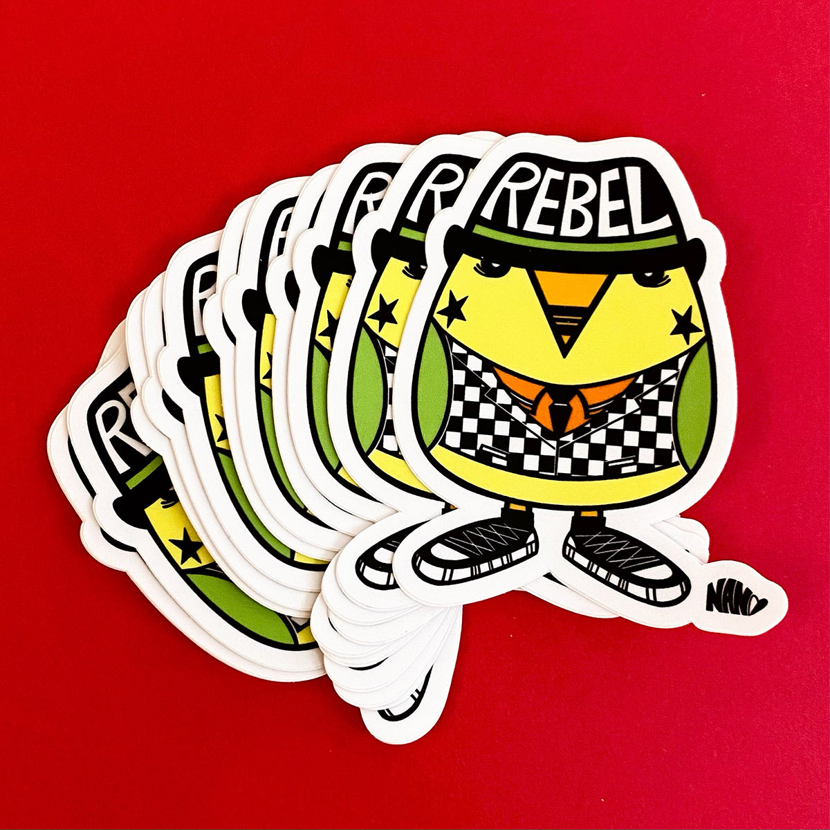 Rebel Bird - Vinyl Sticker