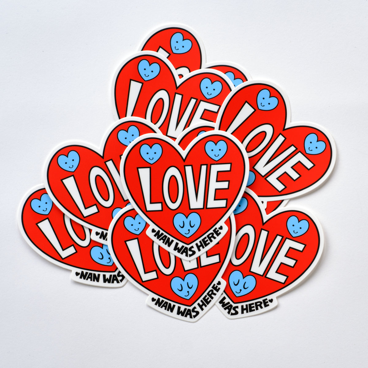 ❤️💙 Love Hearts 💙❤️ - Vinyl Sticker