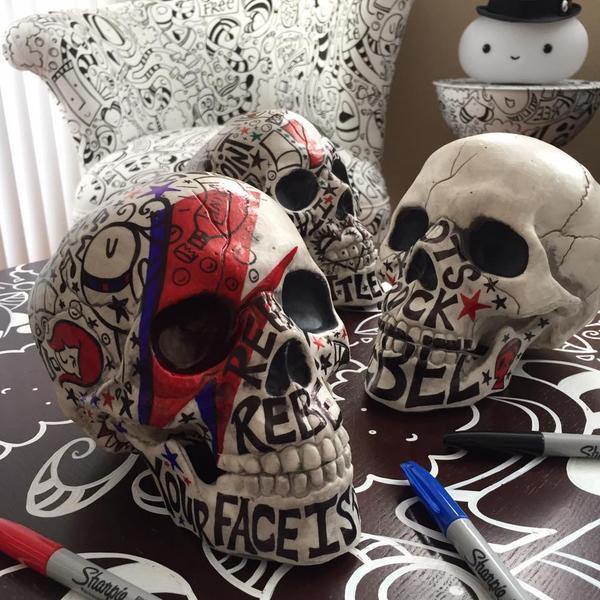 Art All Over | Skulls! - The Art Of Nan Coffey