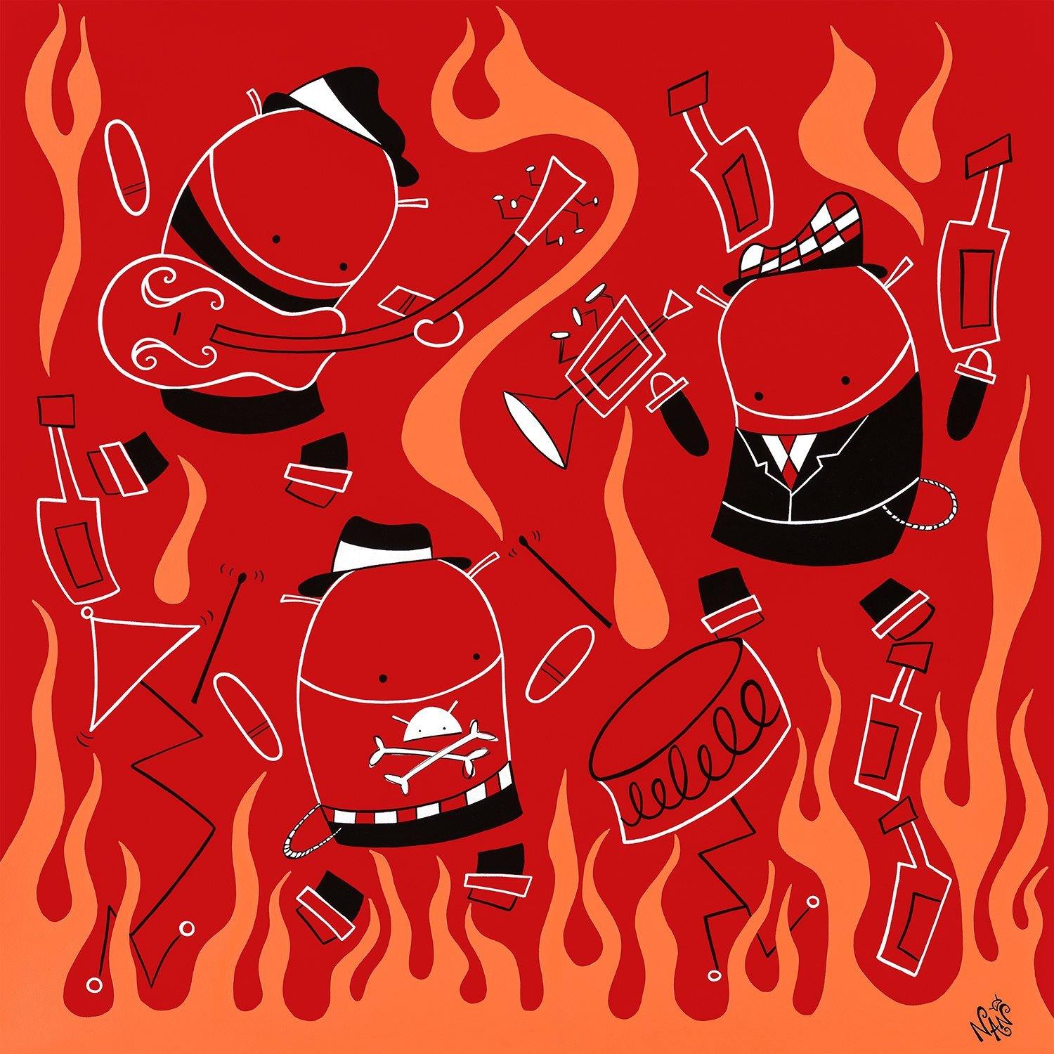 Weekly Print ❤️🔥The Rebels🔥❤️ - The Art Of Nan Coffey