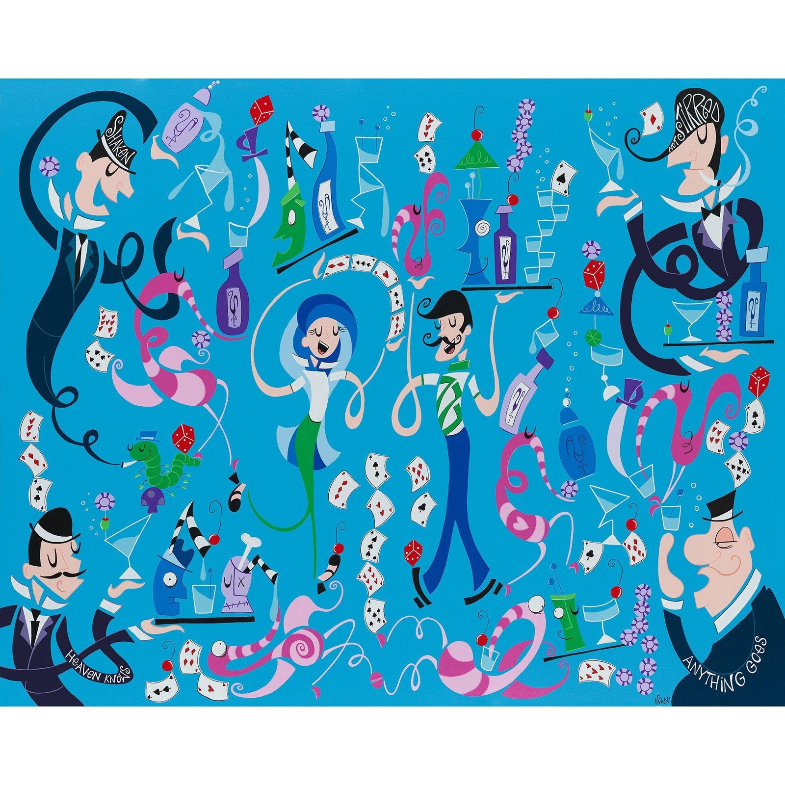 *** Weekly Print ***💙🍸What Happens in Vegas🍸💙 - The Art Of Nan Coffey