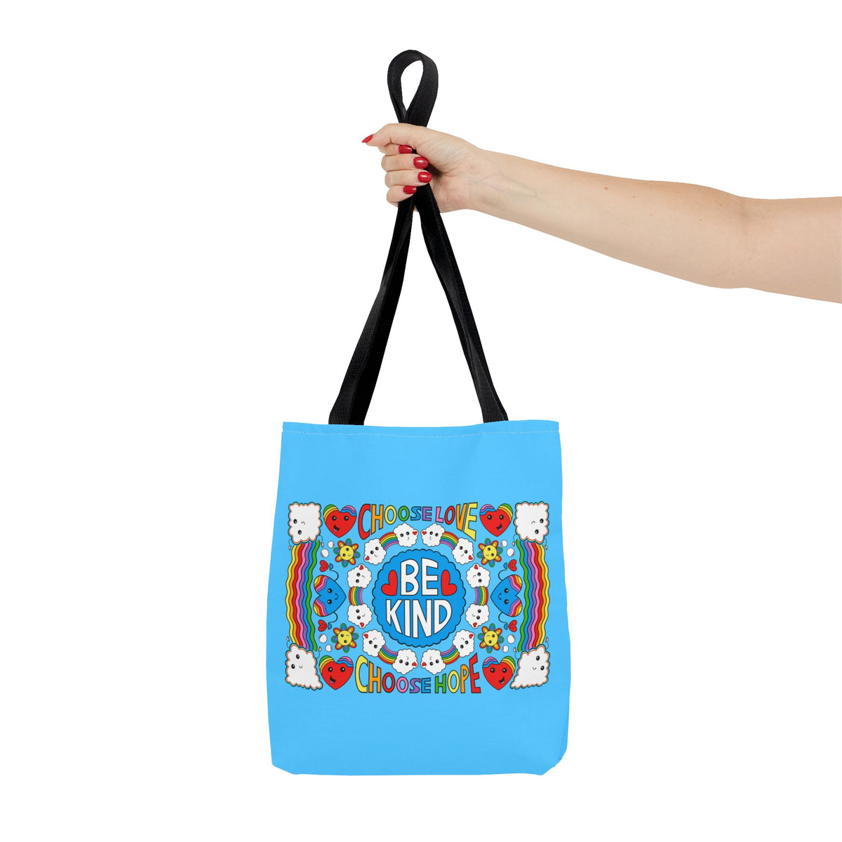 Choose Love Tote Bag - Eco-Friendly Shoulder Bag for Shopping and Outings