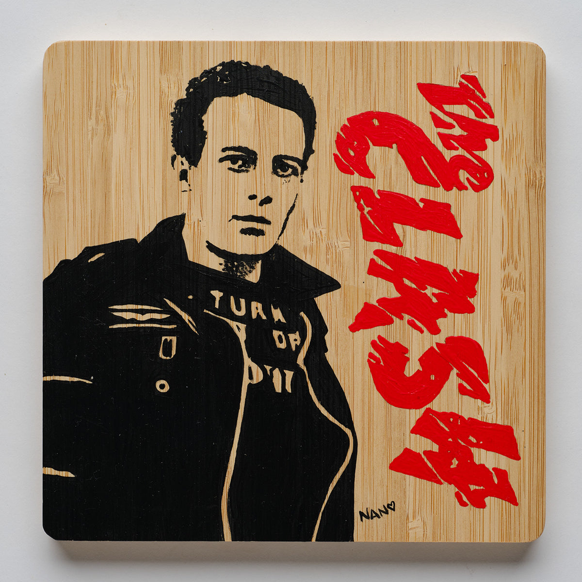 Joe No. 2  - 6”x6” Original Painting on Bamboo