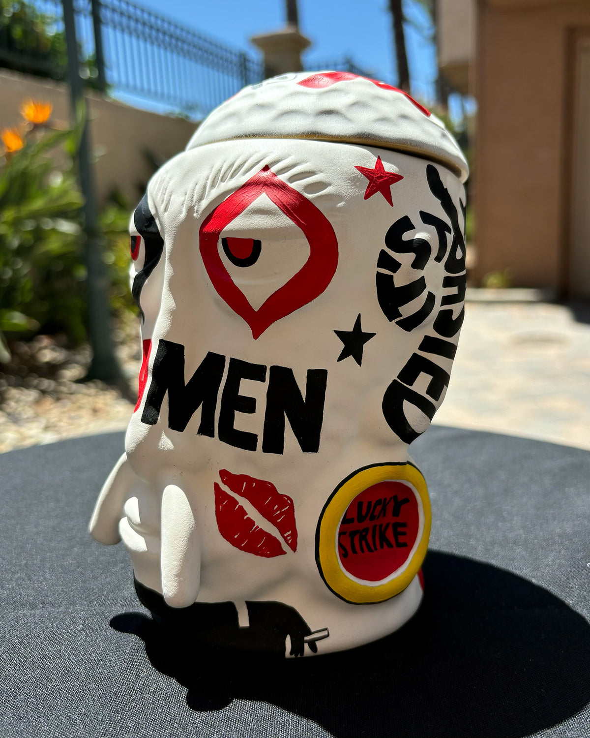 Nan-Painted “Madmen" Mr. Bali Hai Ceramic Mug