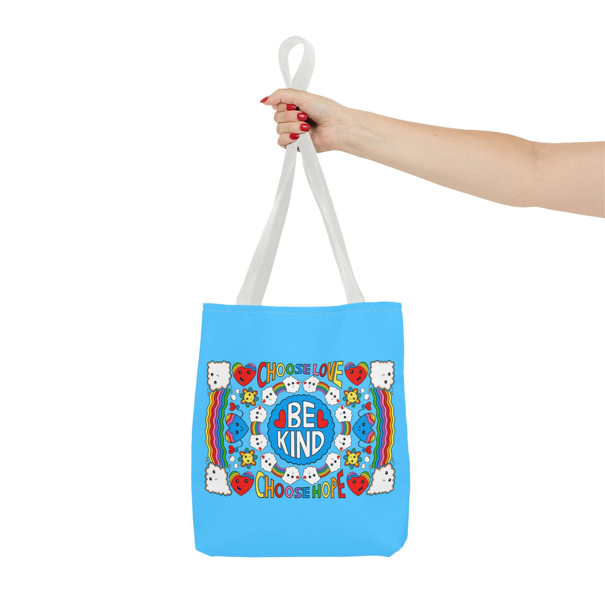 Choose Love Tote Bag - Eco-Friendly Shoulder Bag for Shopping and Outings