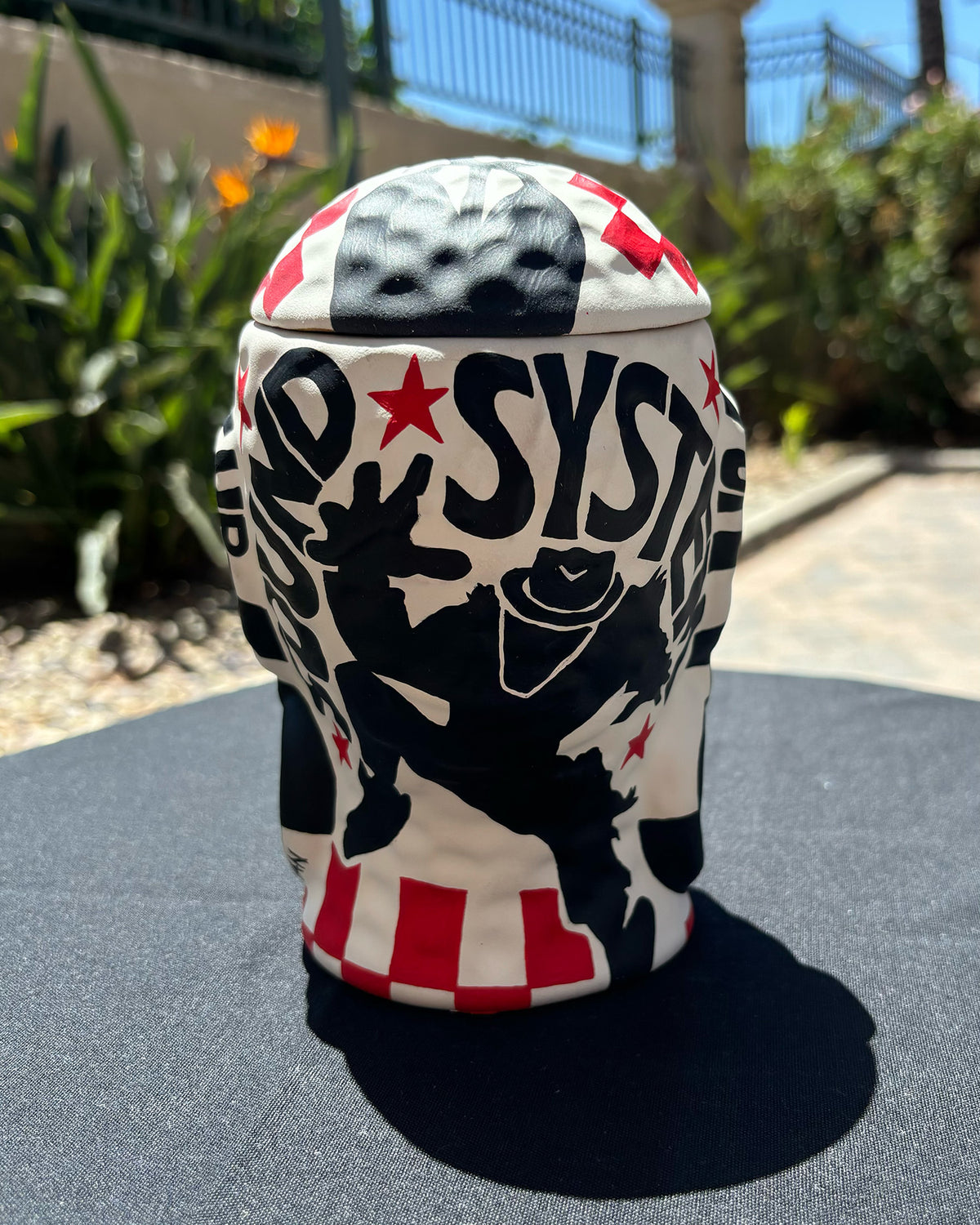 Nan-Painted “Op Ivy" Mr. Bali Hai Ceramic Mug