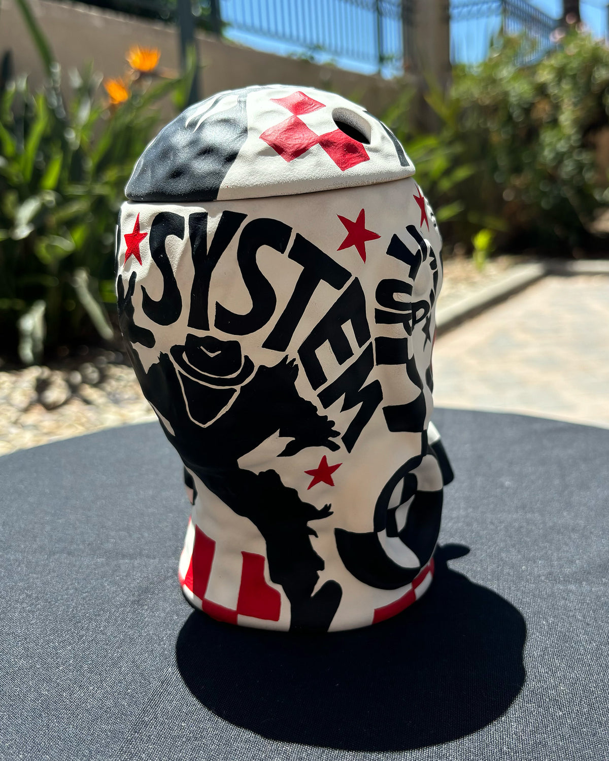 Nan-Painted “Op Ivy" Mr. Bali Hai Ceramic Mug