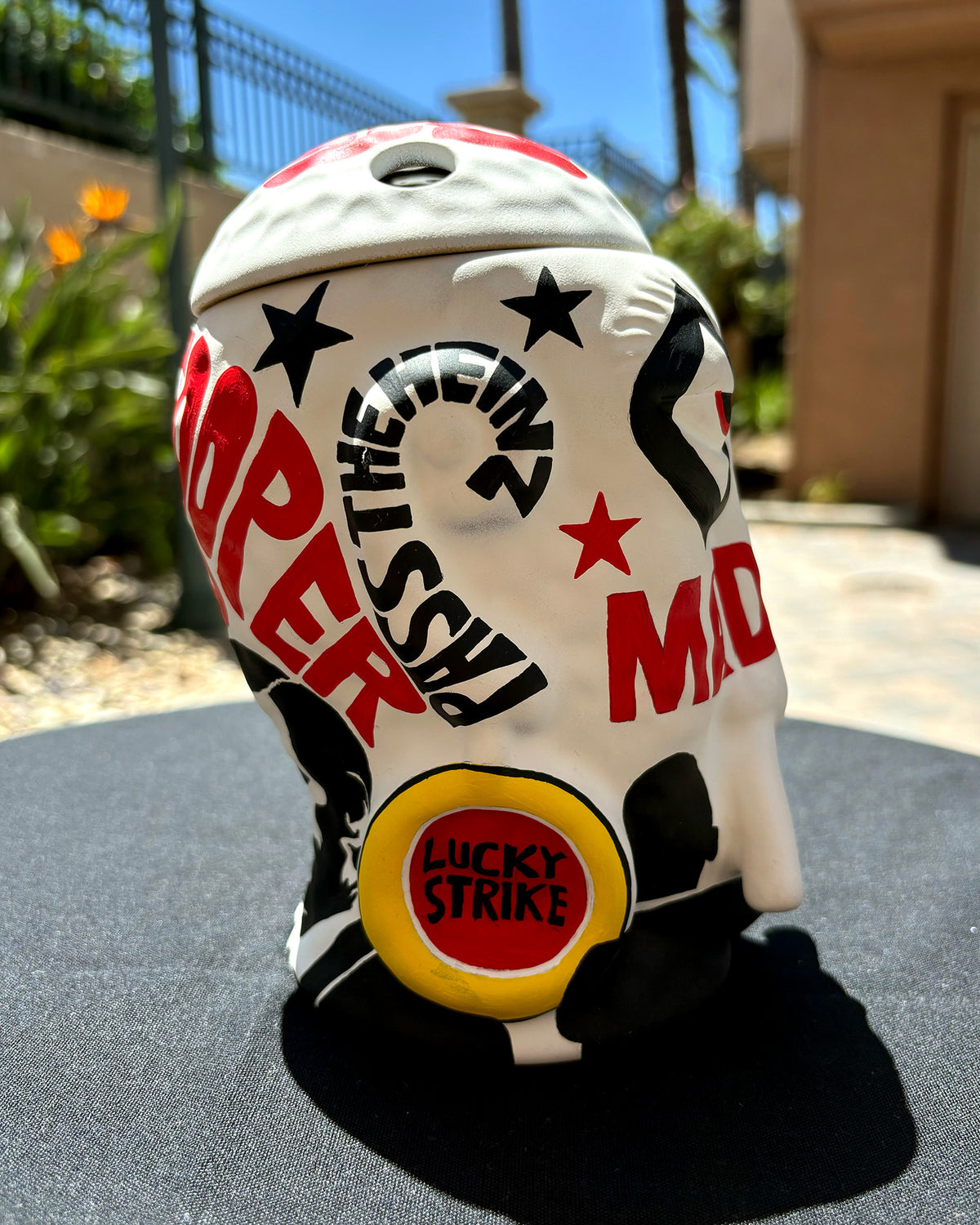Nan-Painted “Madmen" Mr. Bali Hai Ceramic Mug