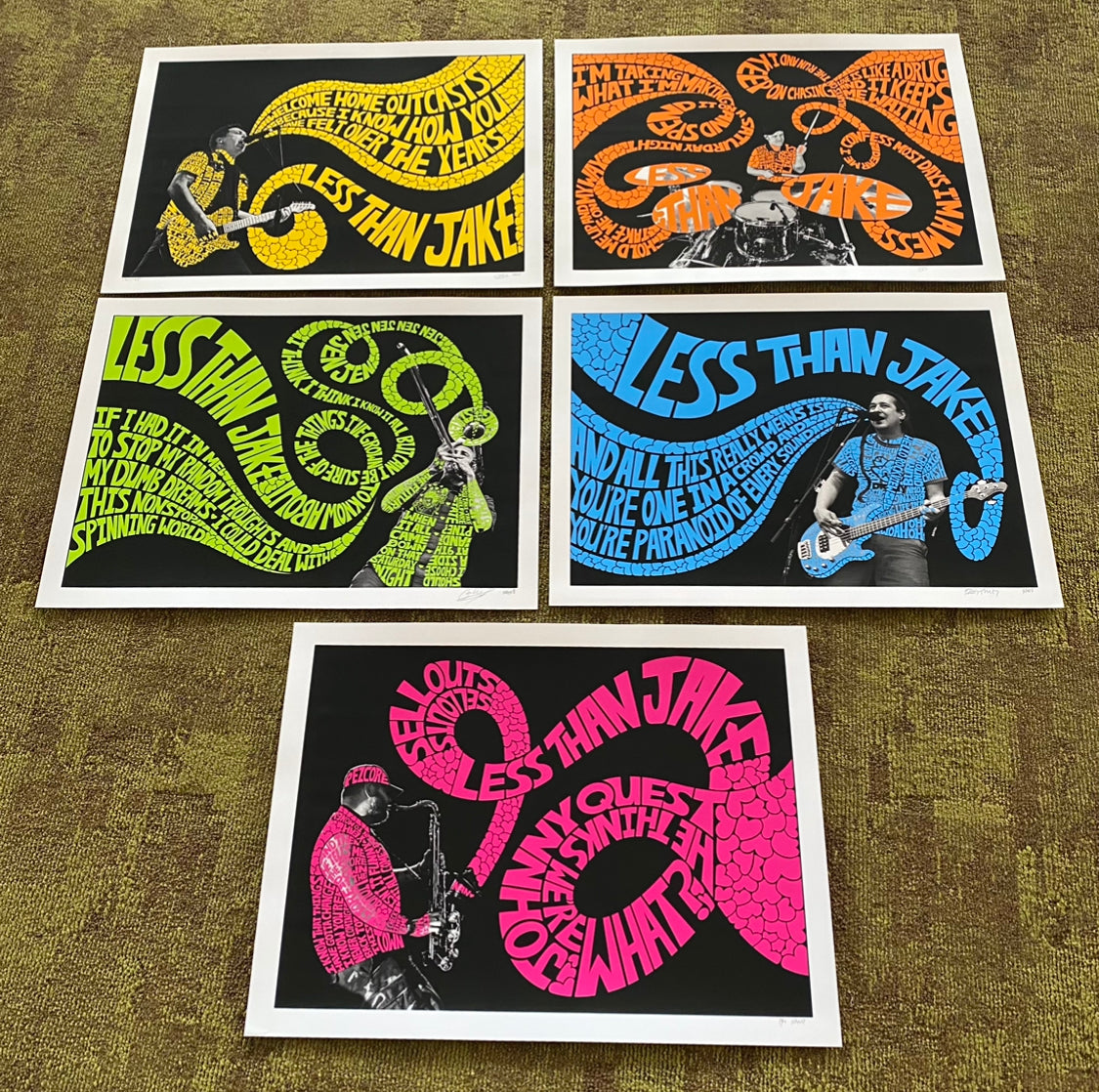 Nan x Less Than Jake - FULL Limited Edition Fine Art Print Set