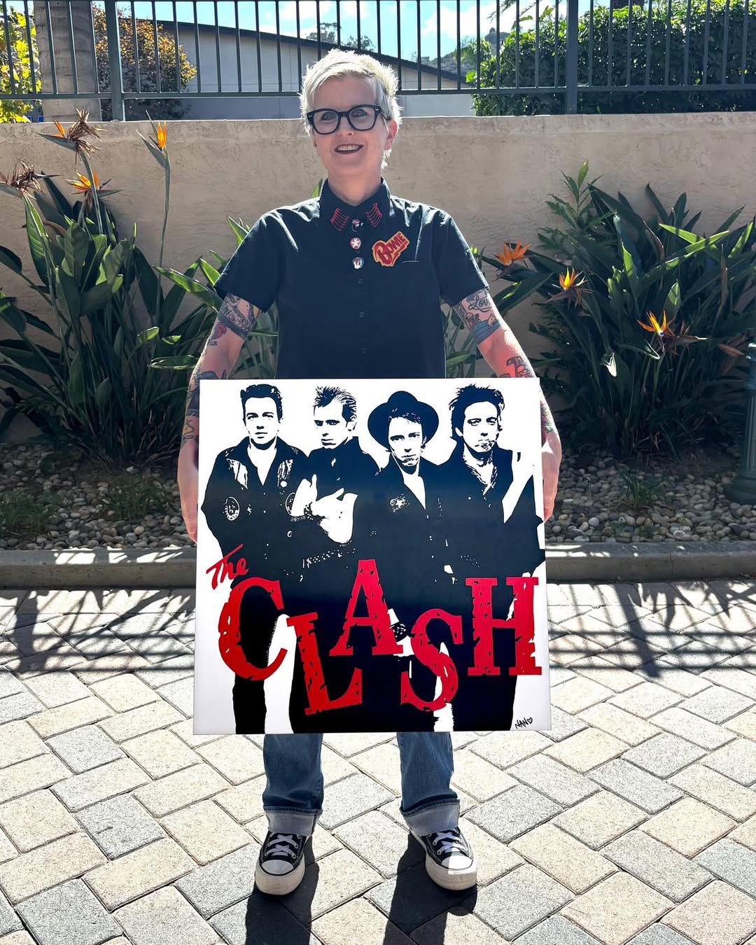 The Right Profile (The Clash) – ORIGINAL ACRYLIC PAINTING ON 24"×24"×2" GESSOBORD (CRADLED)