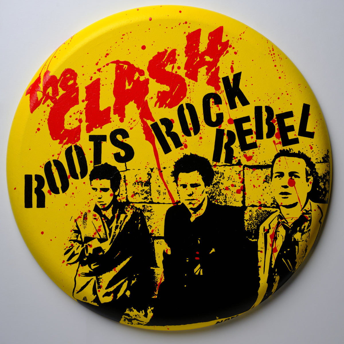 The Clash 20&quot; Round Original Painting 2023