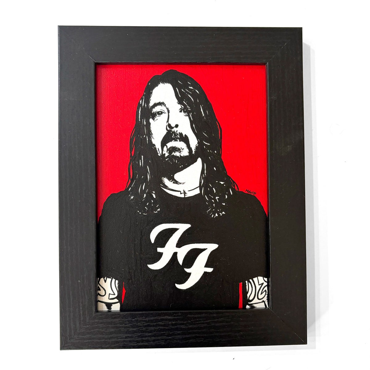 Anthem Machine (Dave Grohl) – 5&quot;×7&quot; FRAMED ORIGINAL PAINTING