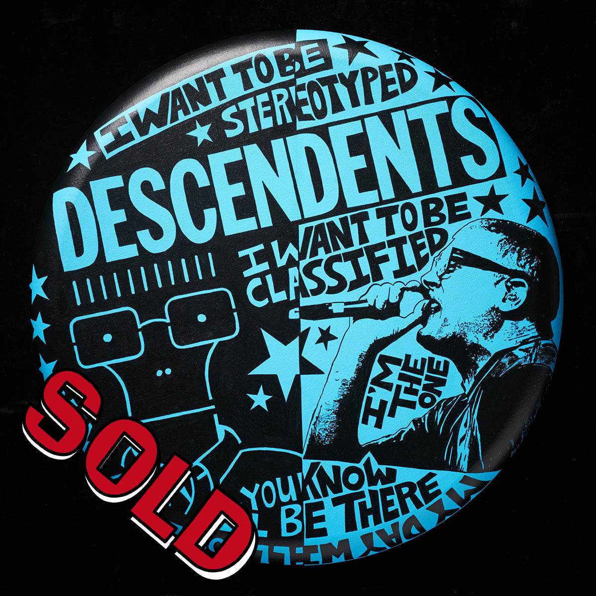 Descendents 20&quot; Round - Original Painting