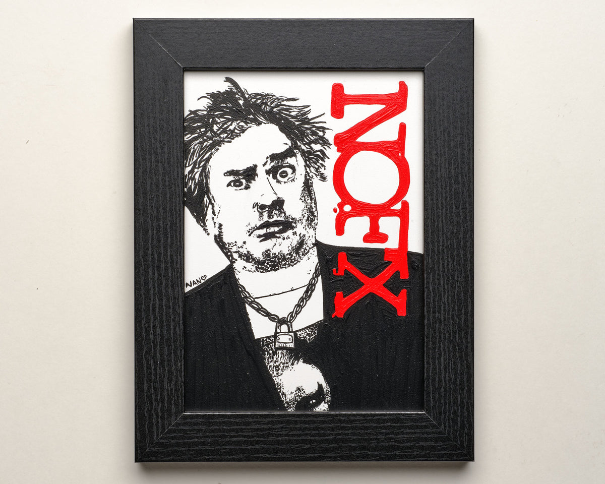 Fat Mike - 5”x7” Framed Original Painting