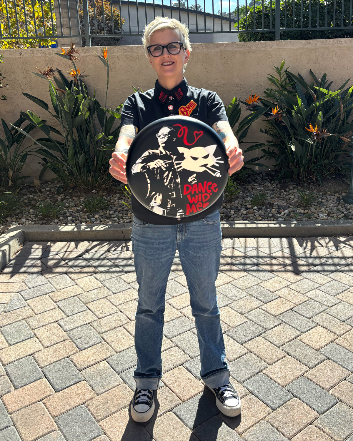 Dance Wid Me (Hepcat) – ORIGINAL ACRYLIC PAINTING ON 12" ROUND CANVAS