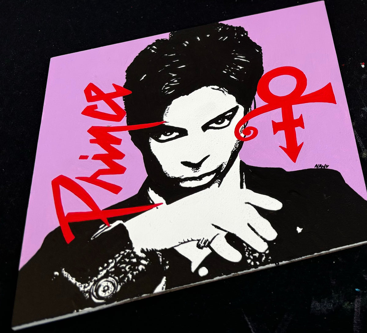 Prince - 6”x6” Framed Original Painting