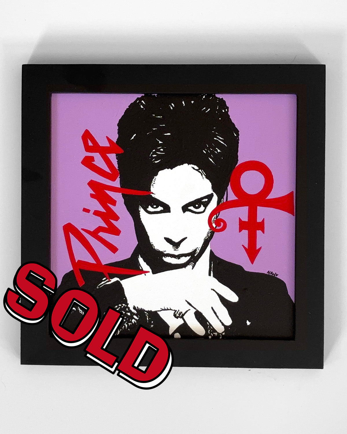 Prince - 6”x6” Framed Original Painting