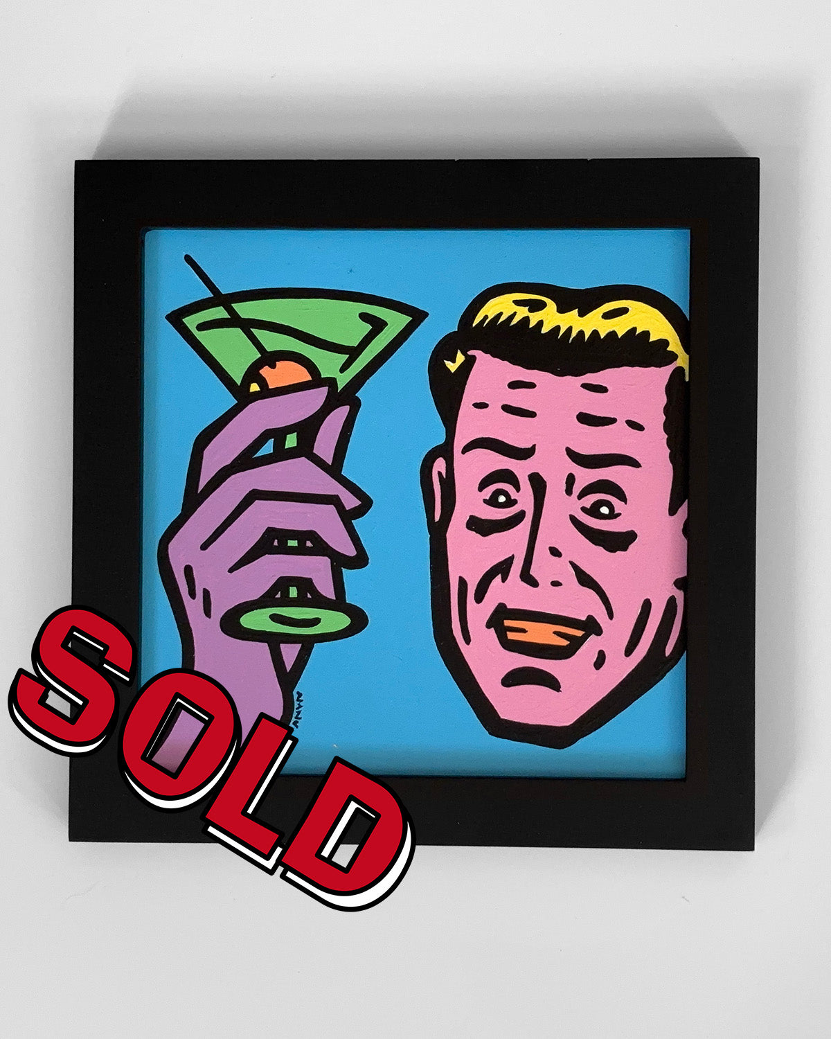 Rockview Pop No. 1 - 6”x6” Framed Original Painting