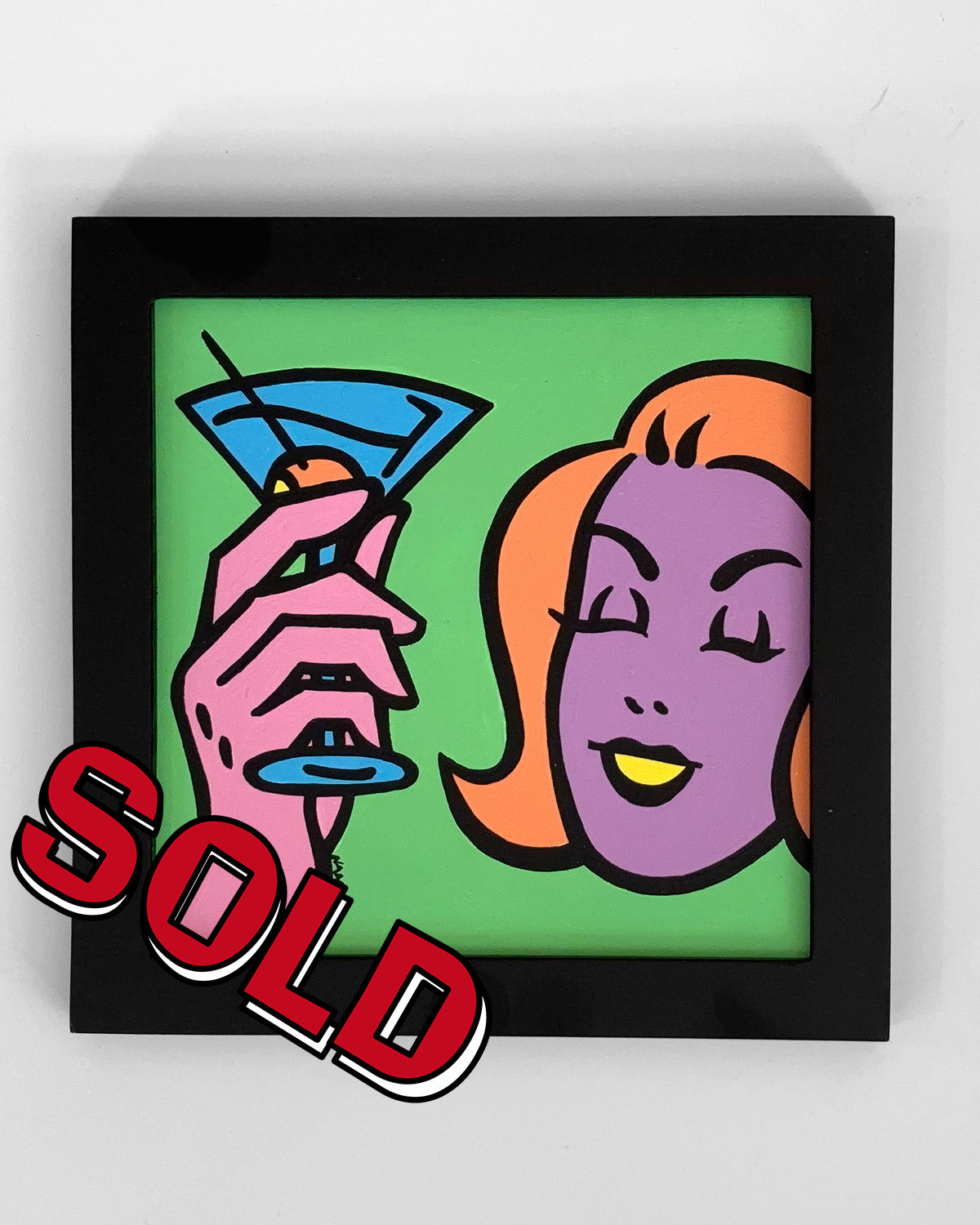 Rockview Pop No. 2 - 6”x6” Framed Original Painting