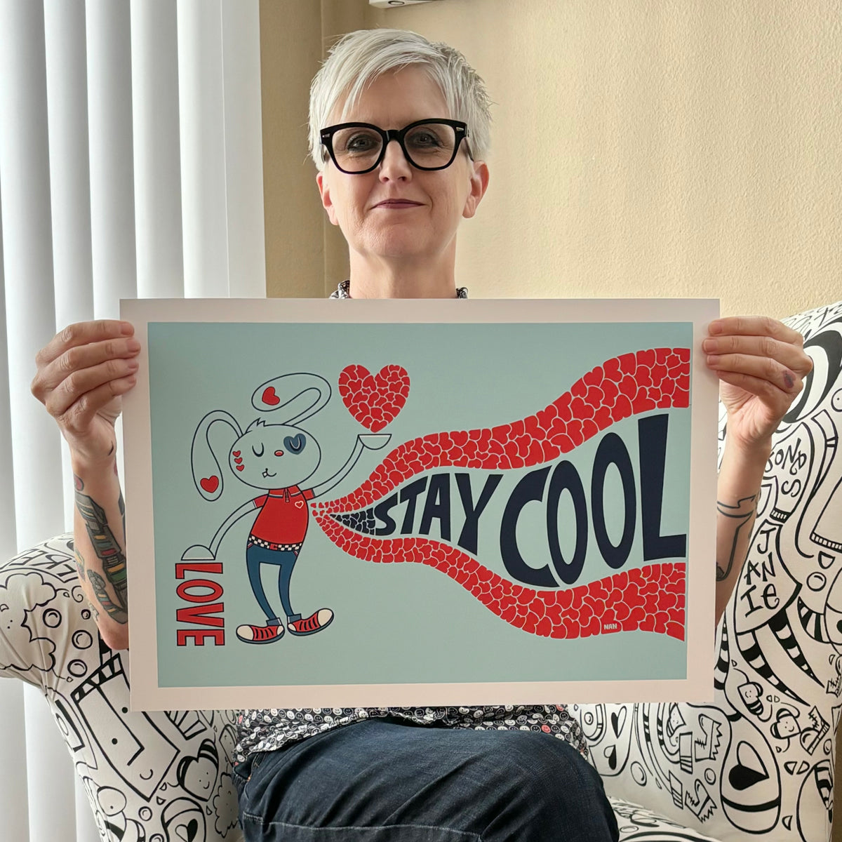 💙 What’s In My Heart - Stay Cool 💙 Print