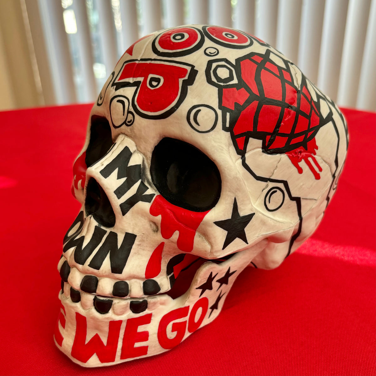 Green Day Skull (Red Variant)