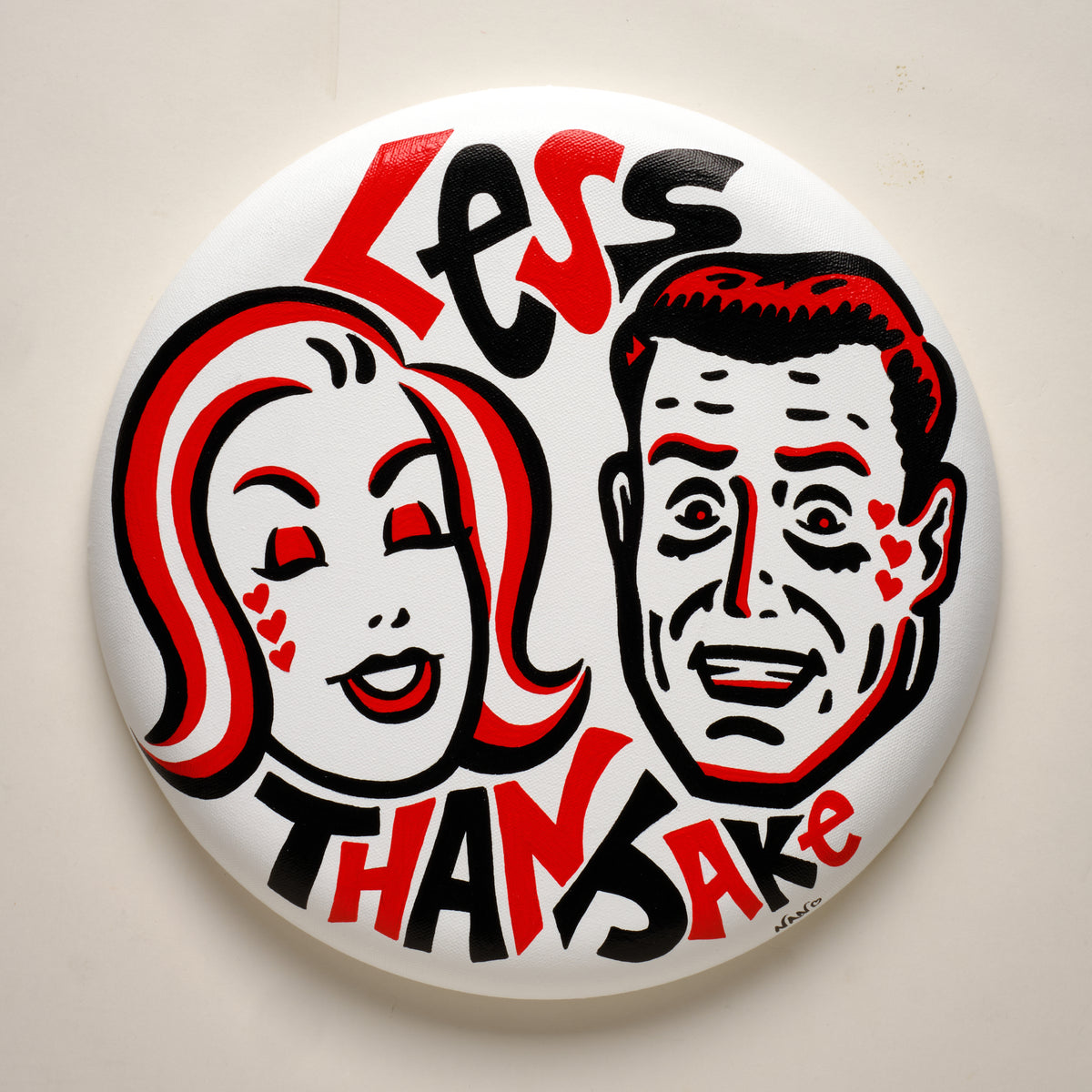 Rockview (Less Than Jake) – ORIGINAL ACRYLIC PAINTING ON 12" ROUND CANVAS