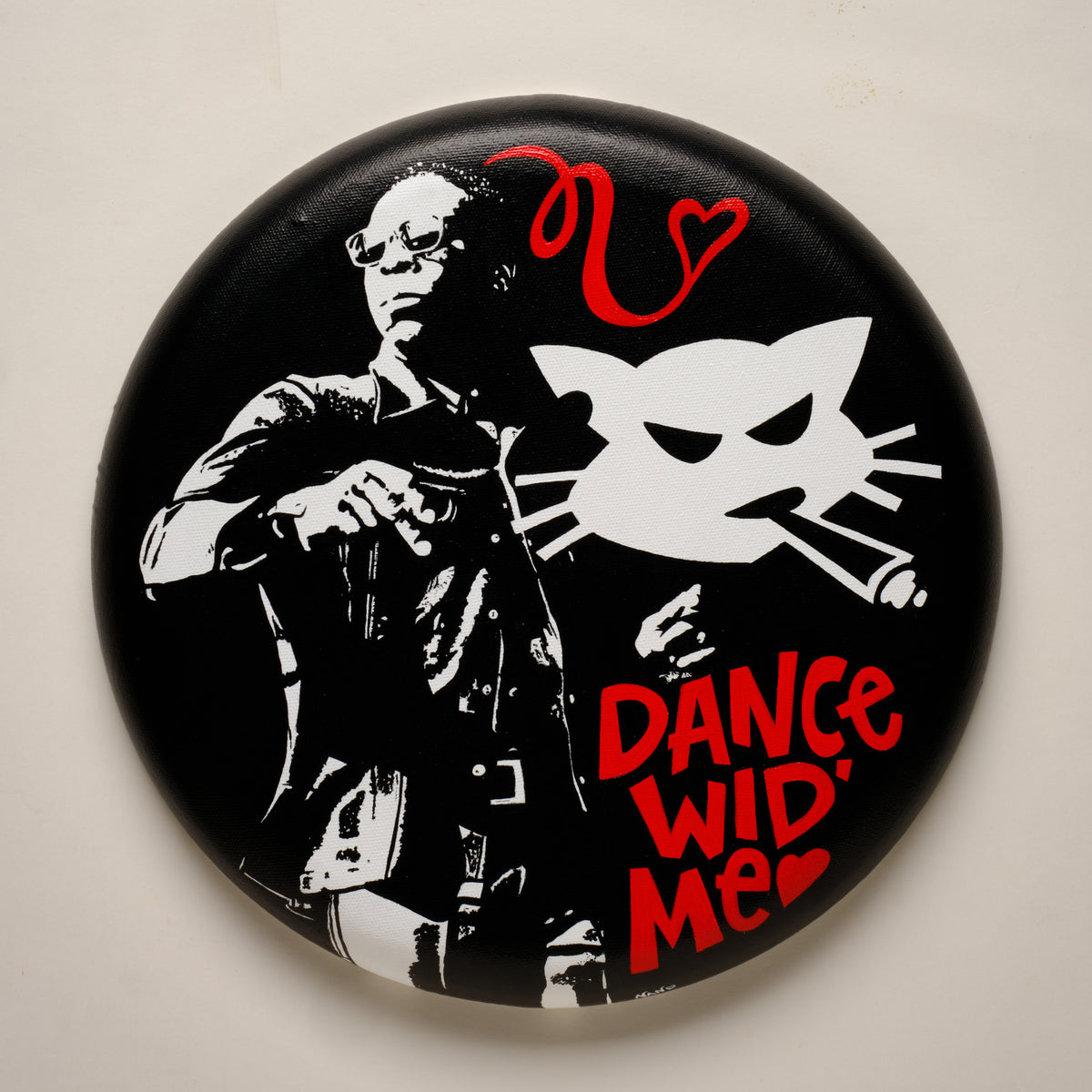 Dance Wid Me (Hepcat) – ORIGINAL ACRYLIC PAINTING ON 12" ROUND CANVAS