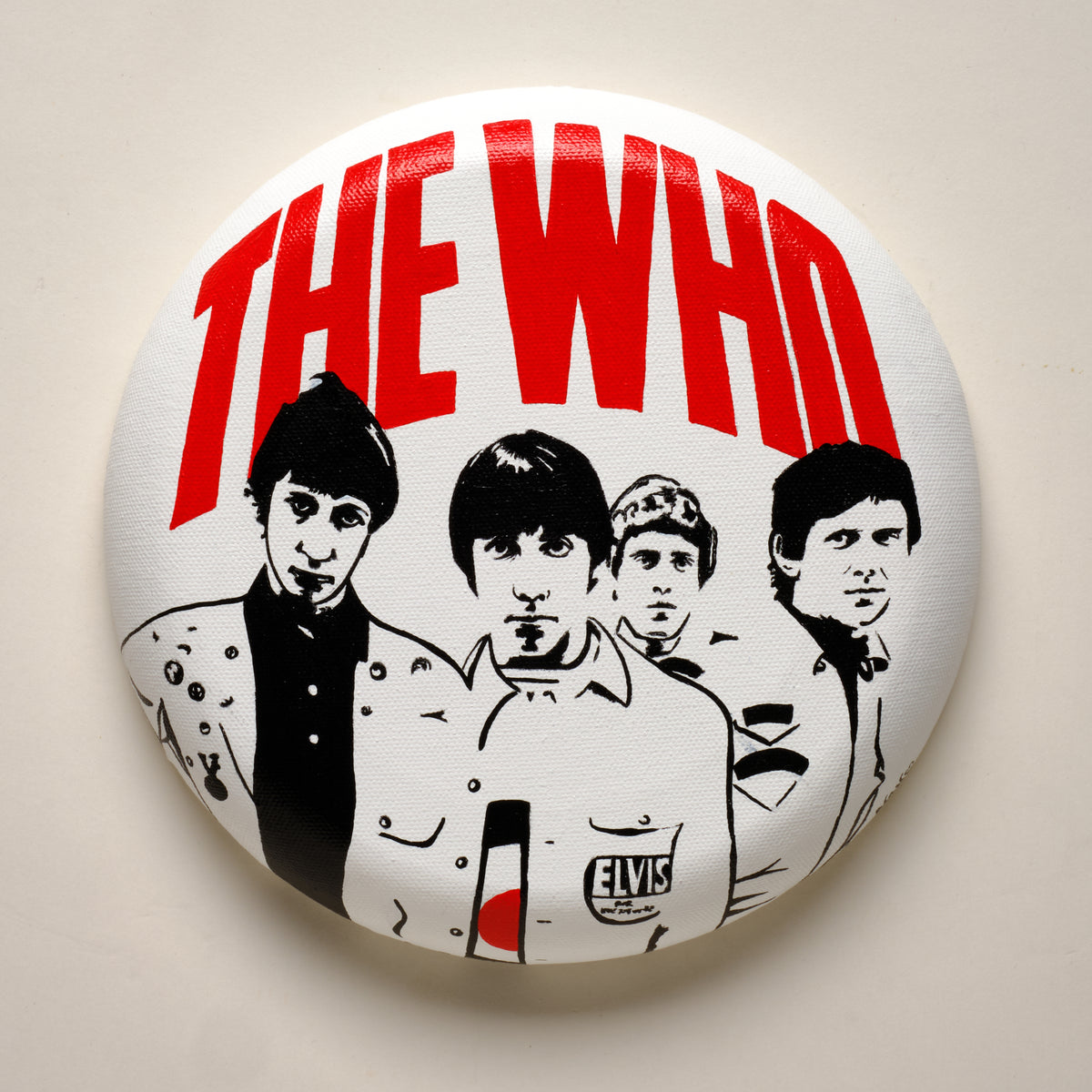 The Kids Are Alright (The Who) – ORIGINAL ACRYLIC PAINTING ON 8" ROUND CANVAS