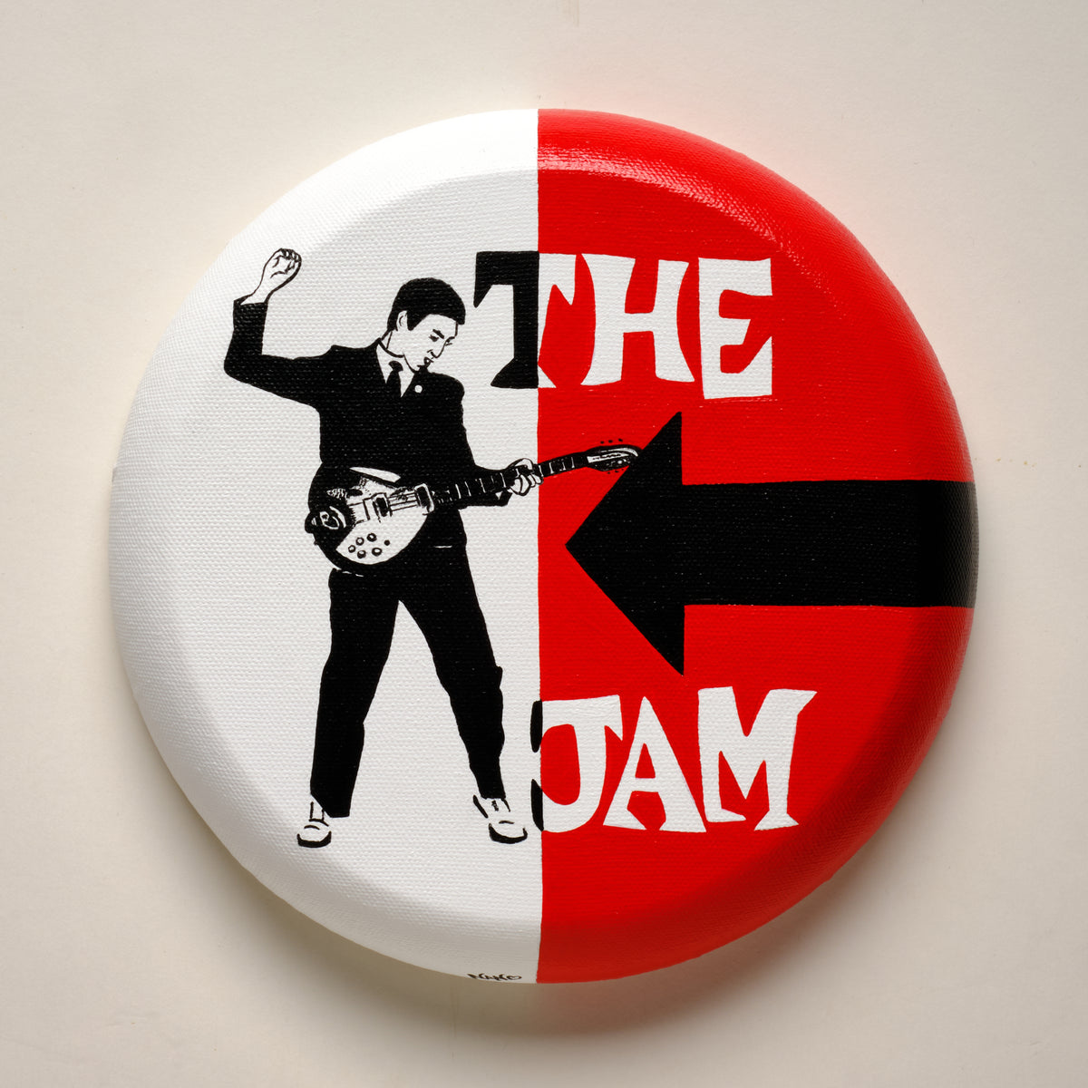 Start! (The Jam) – ORIGINAL ACRYLIC PAINTING ON 8" ROUND CANVAS