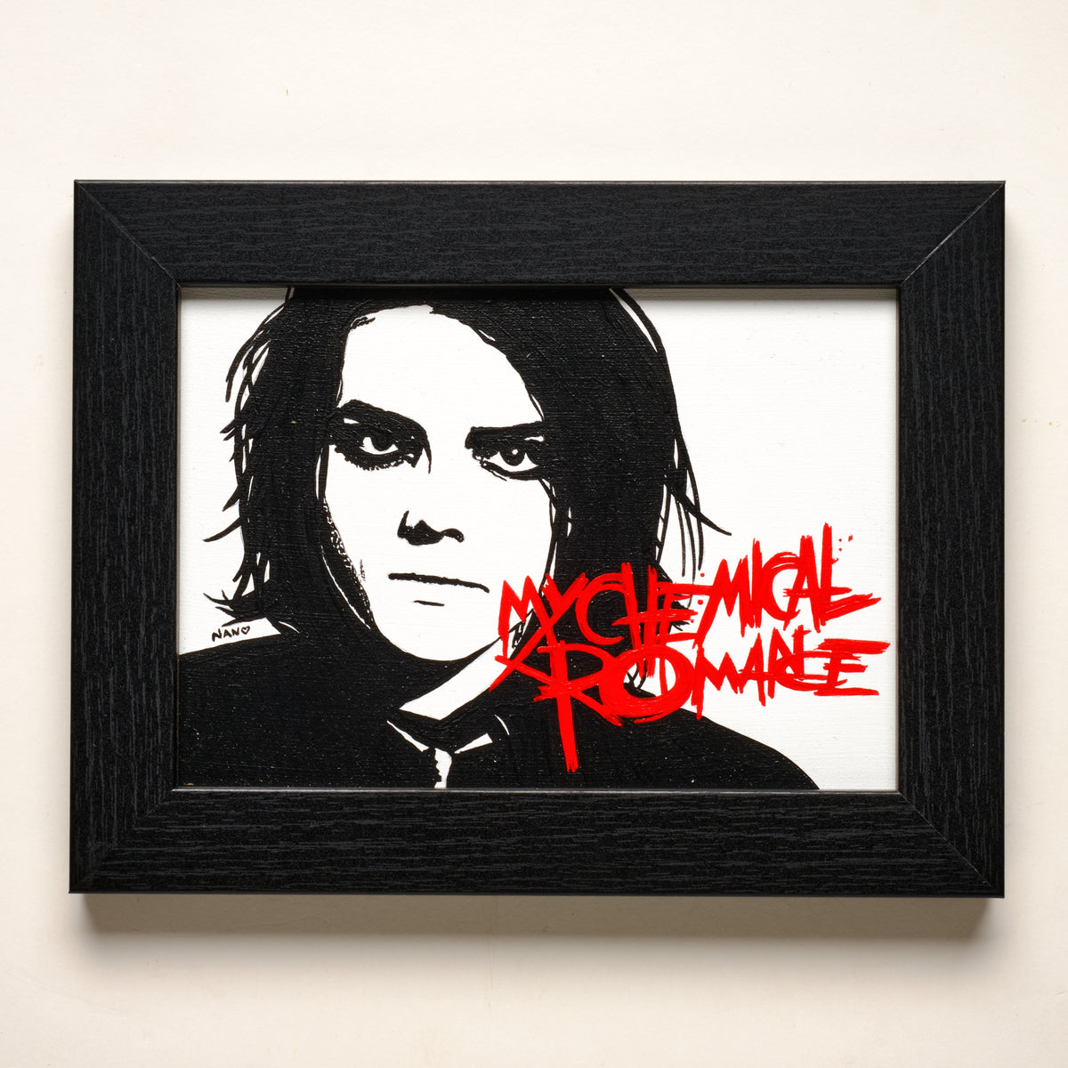 Gerard (My Chemical Romance) – 5"×7" FRAMED ORIGINAL PAINTING