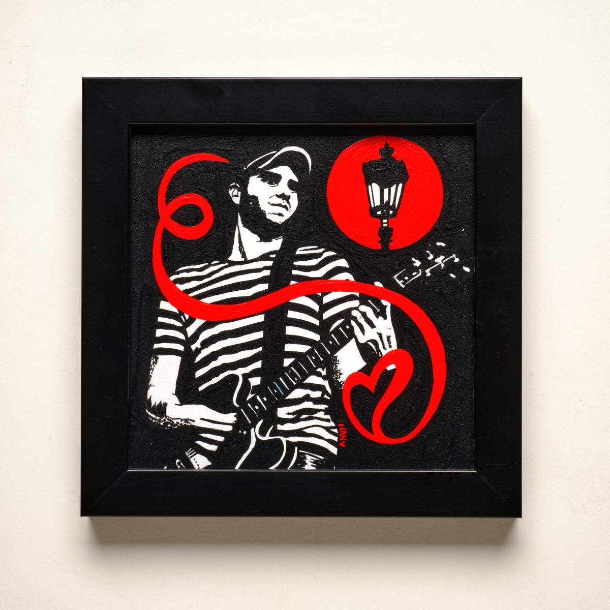 Mercy Mercy Me (Streetlight Manifesto) – 6"×6" FRAMED ORIGINAL PAINTING