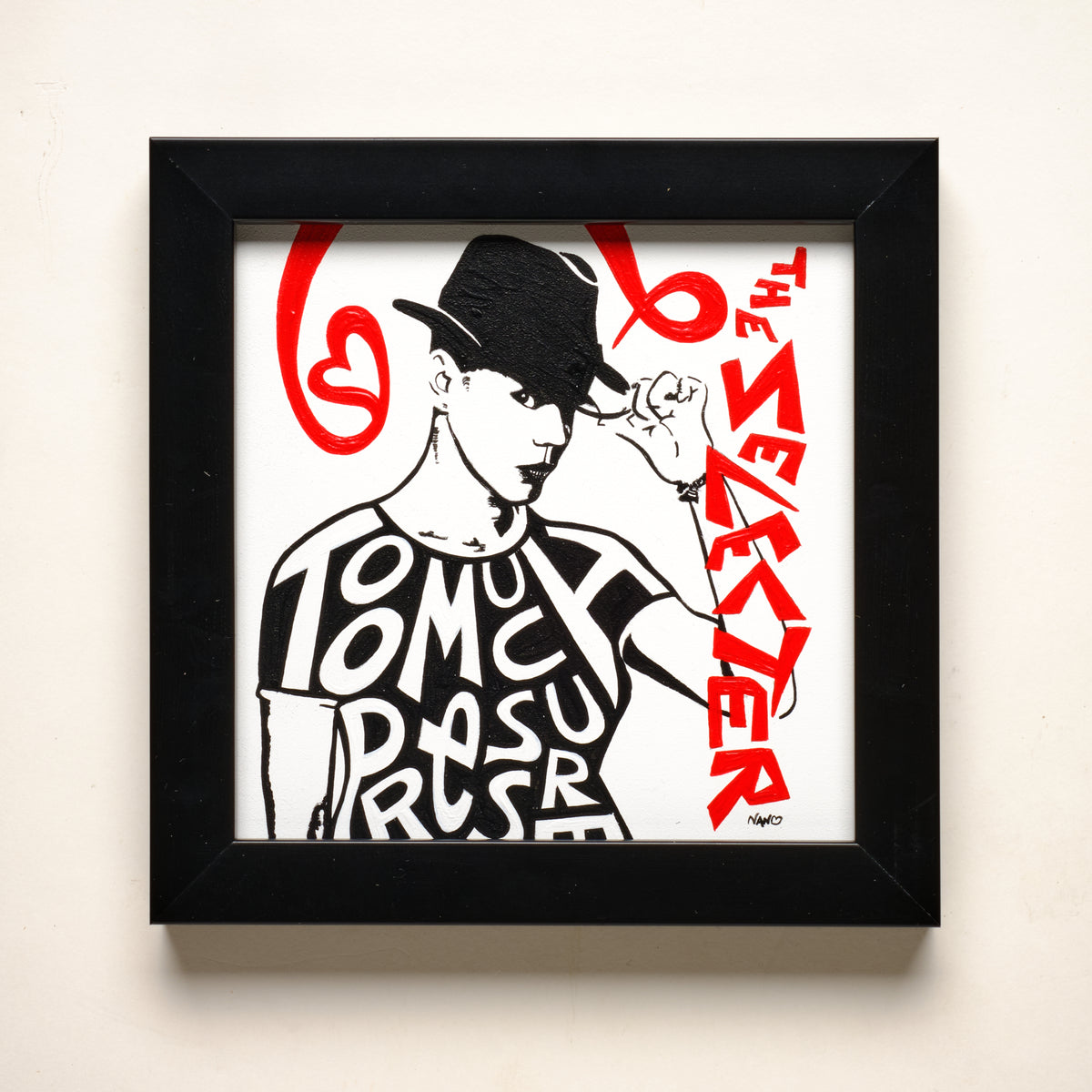 Pauline (The Selecter) – 6"×6" FRAMED ORIGINAL PAINTING
