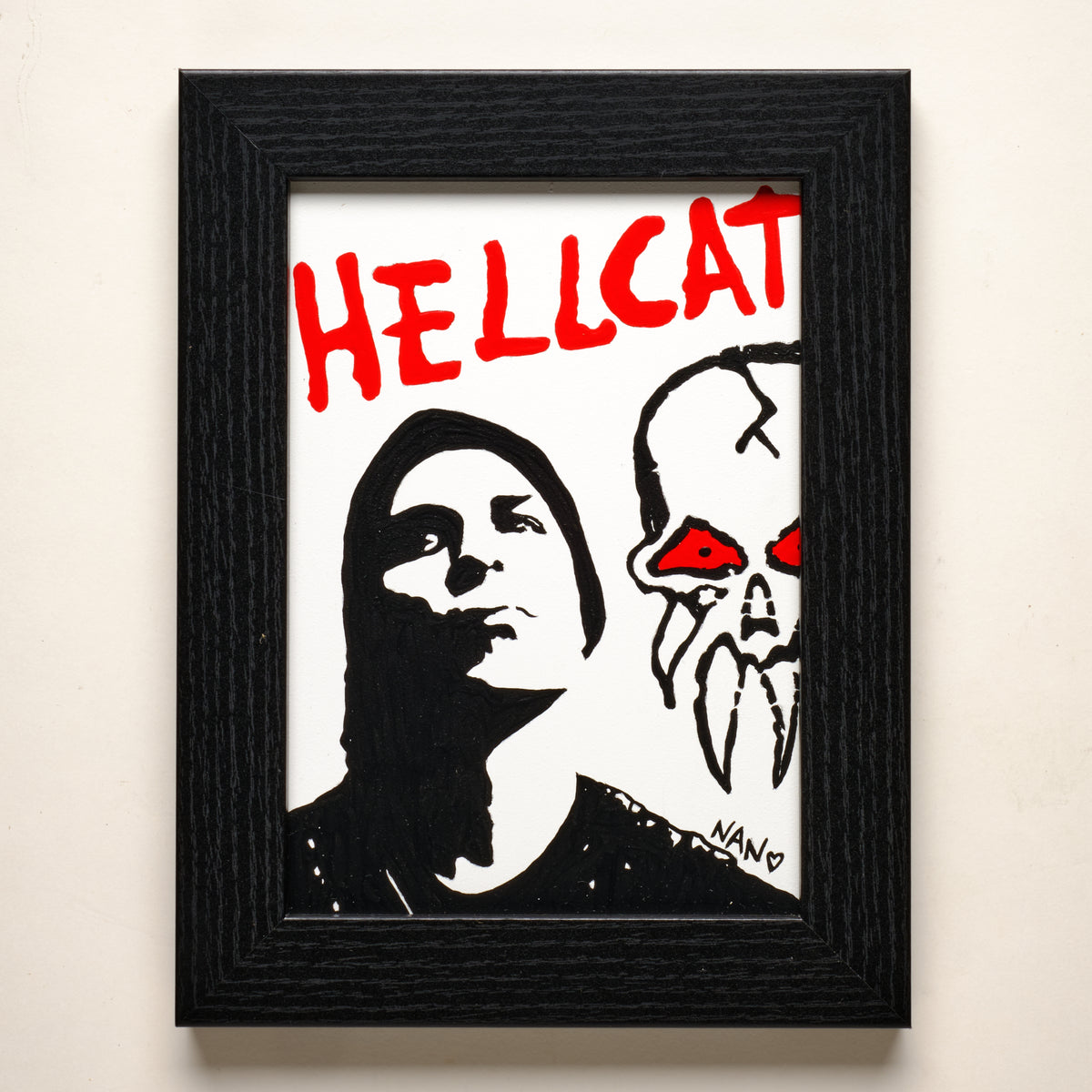 Tim No. 4 (Rancid) – 5"×7" FRAMED ORIGINAL PAINTING