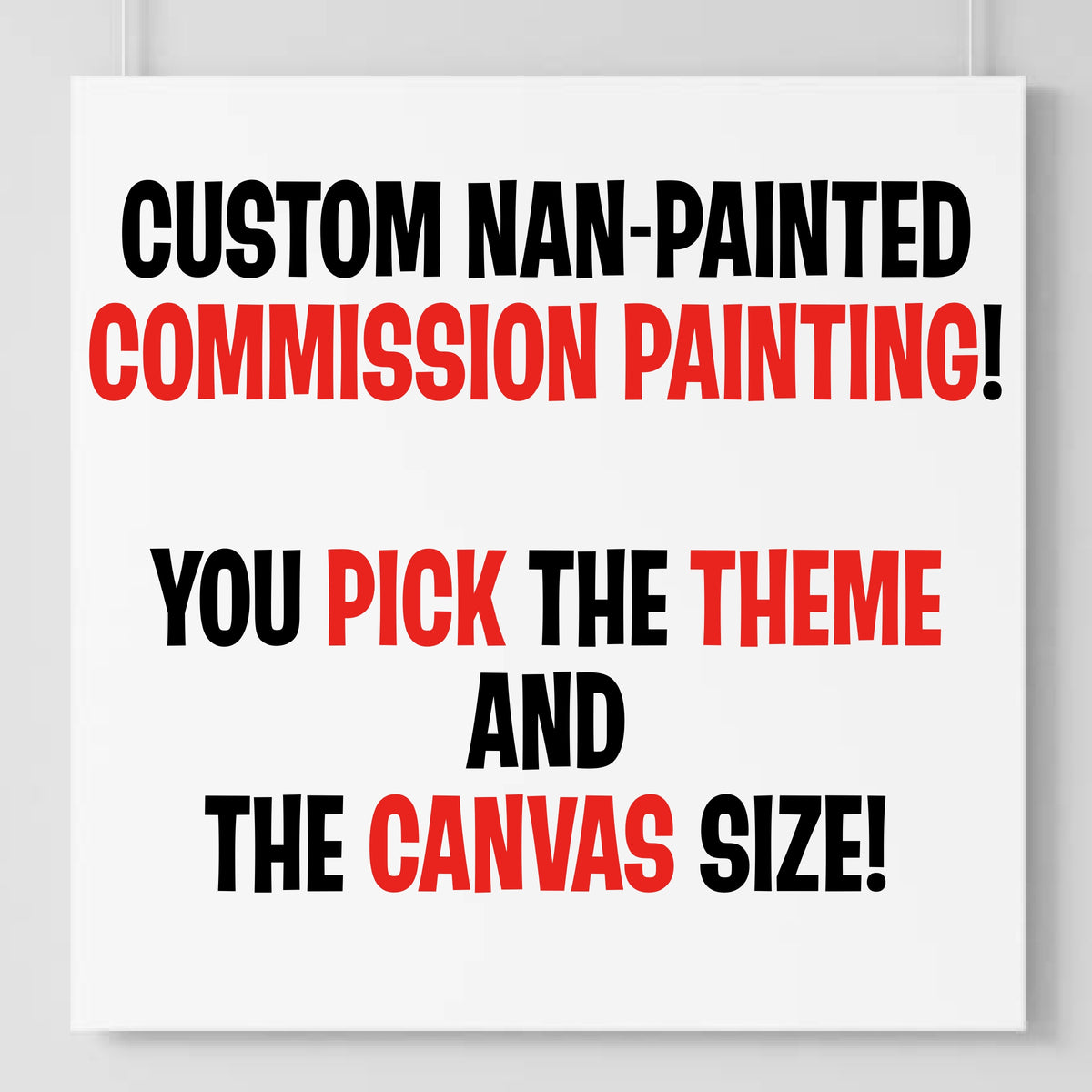 Custom Nan-Painted Commission Painting