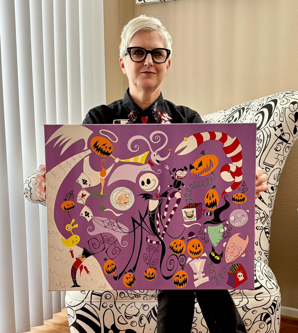 Haunted Holiday - Original Painting