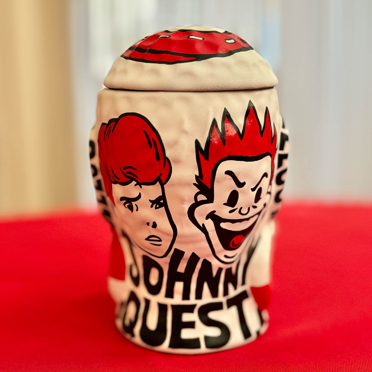 NEW Nan-Painted “LTJ Kintsugi Johnny Quest” Mr. Bali Hai Ceramic Mug -SOLD