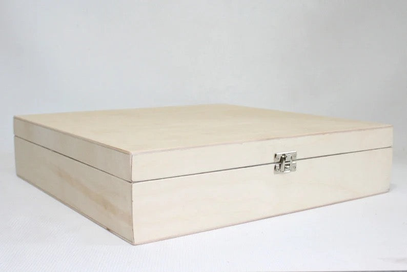 Set of 3 Nan-Painted Wooden Cases for Album Collection