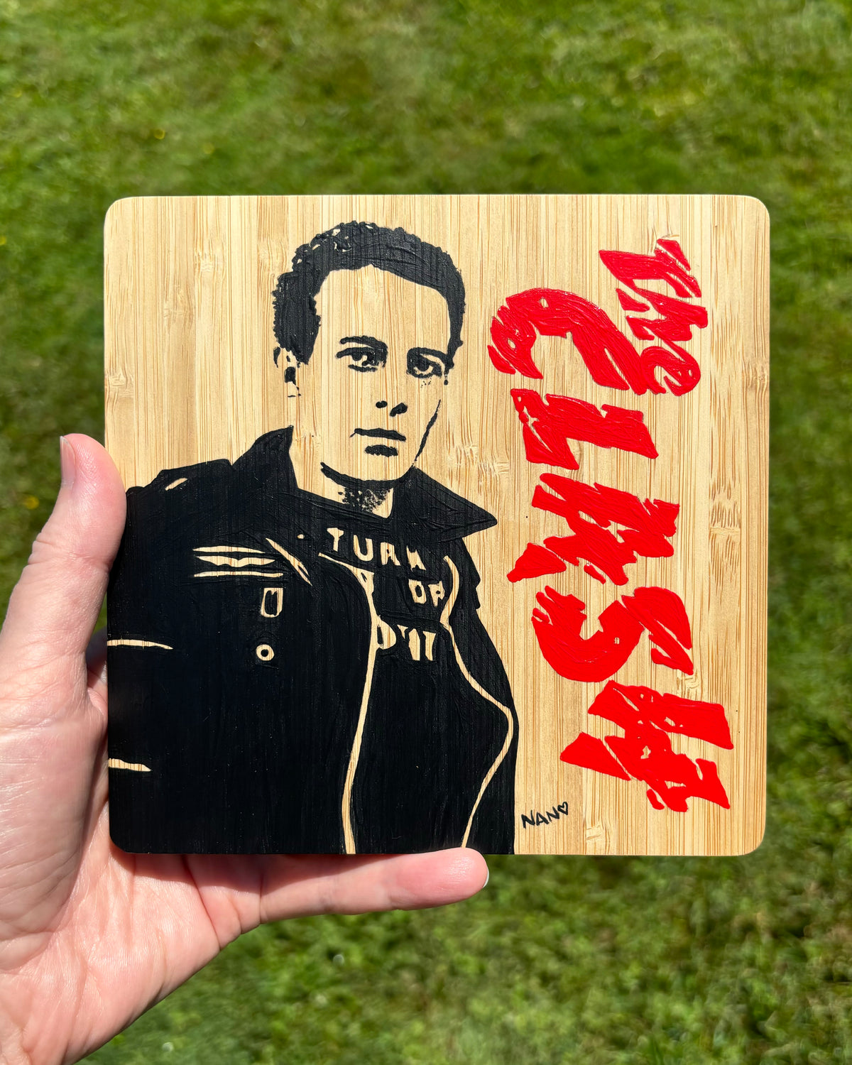 Joe No. 2  - 6”x6” Original Painting on Bamboo