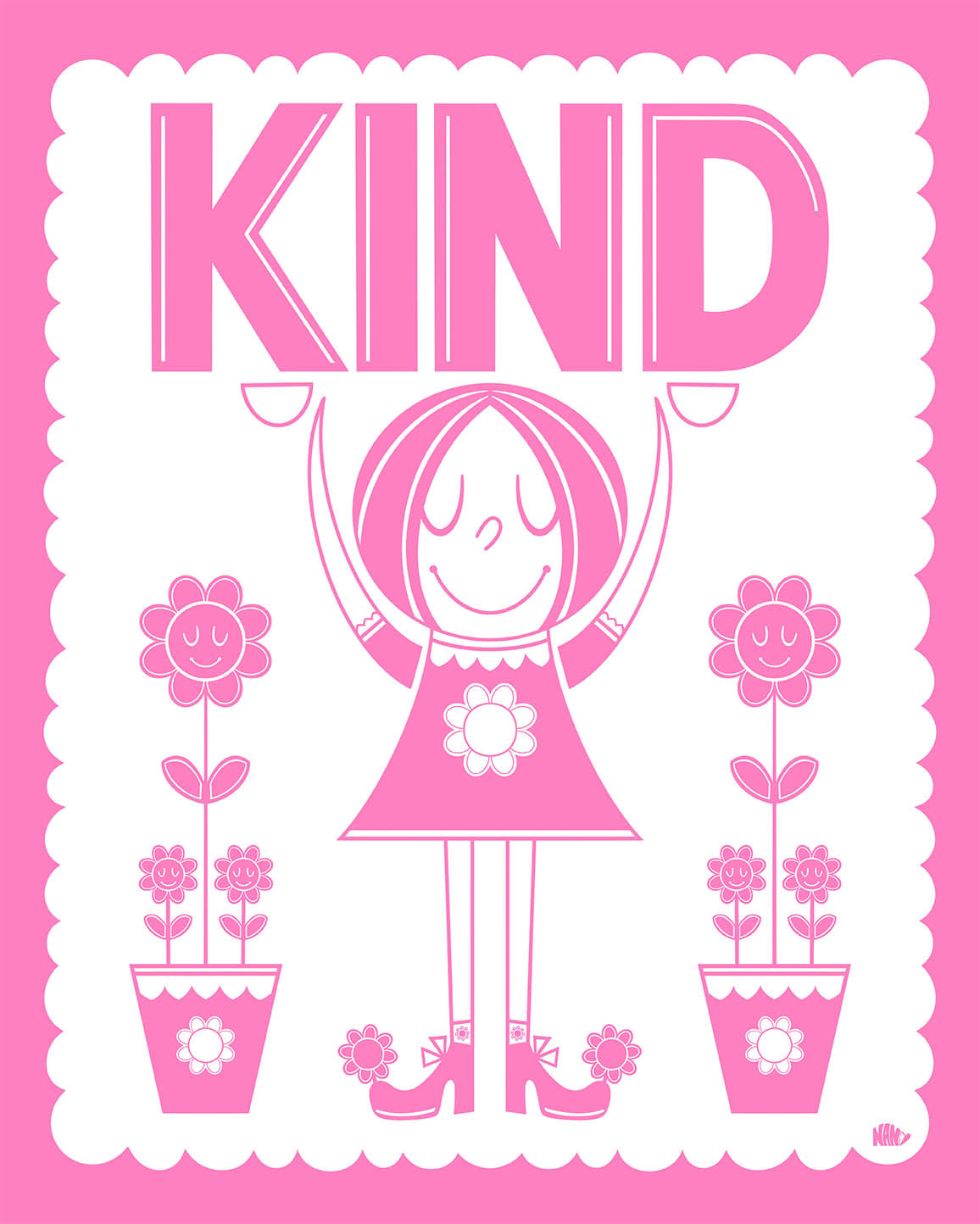 KIND 🌸  - Signed Print