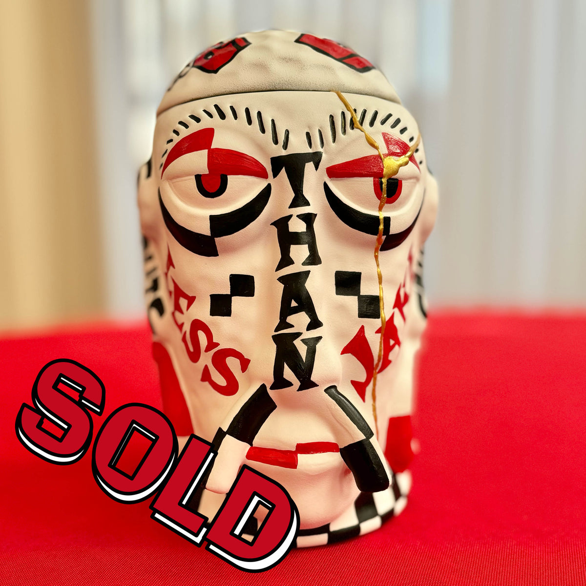 NEW Nan-Painted “LTJ Kintsugi Johnny Quest” Mr. Bali Hai Ceramic Mug -SOLD