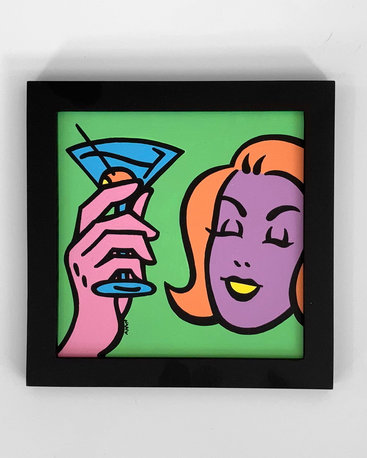 Rockview Pop No. 2 - 6”x6” Framed Original Painting