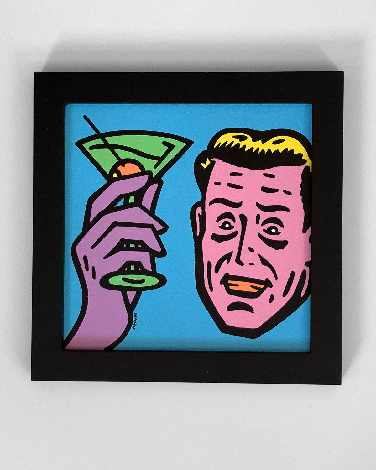 Rockview Pop No. 1 - 6”x6” Framed Original Painting