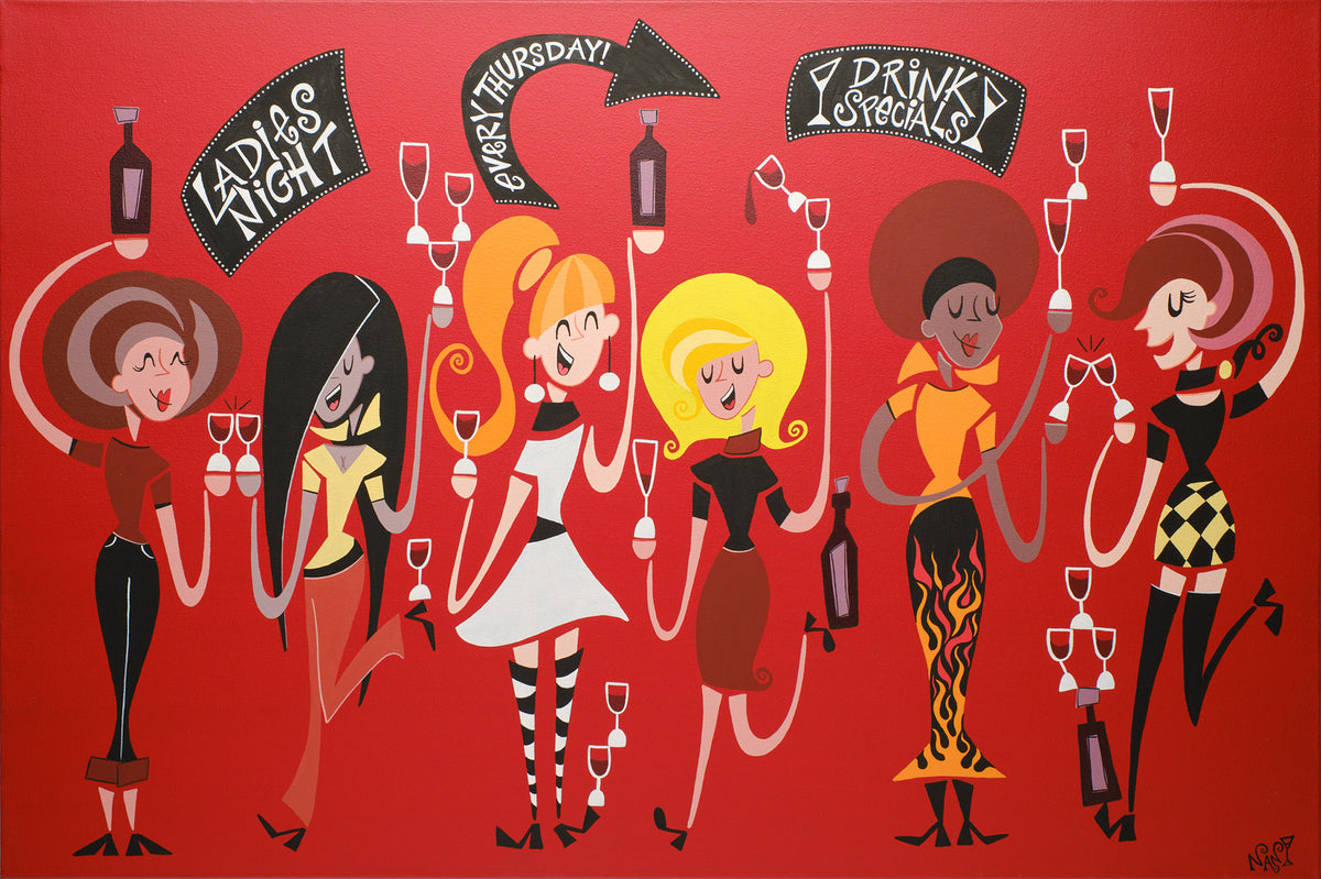 Ladies Night Out! - Original Painting