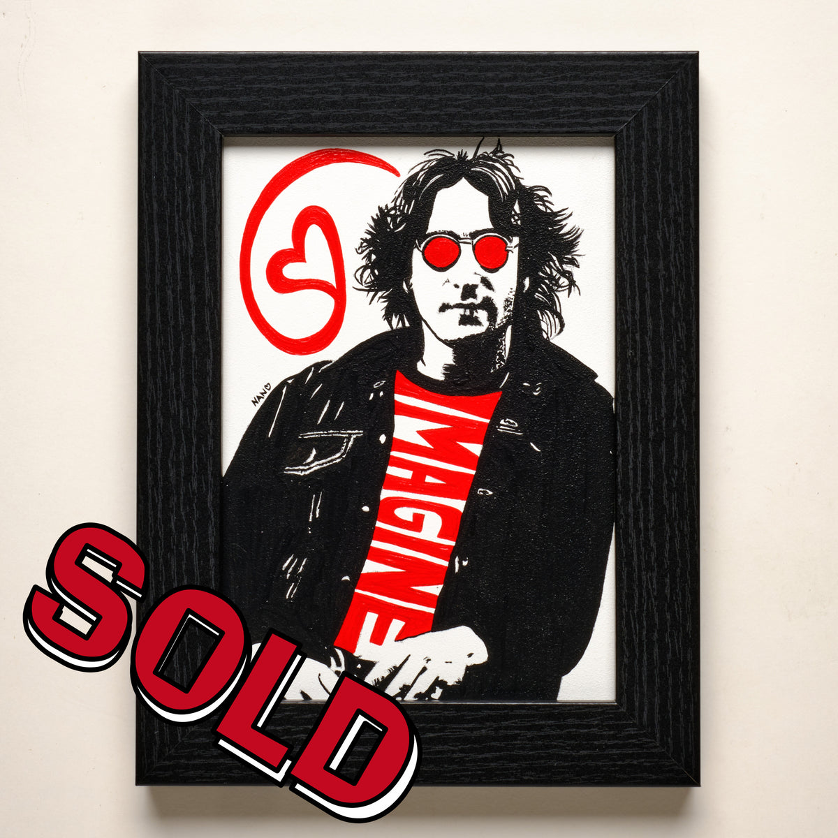 John – 5"×7" FRAMED ORIGINAL PAINTING
