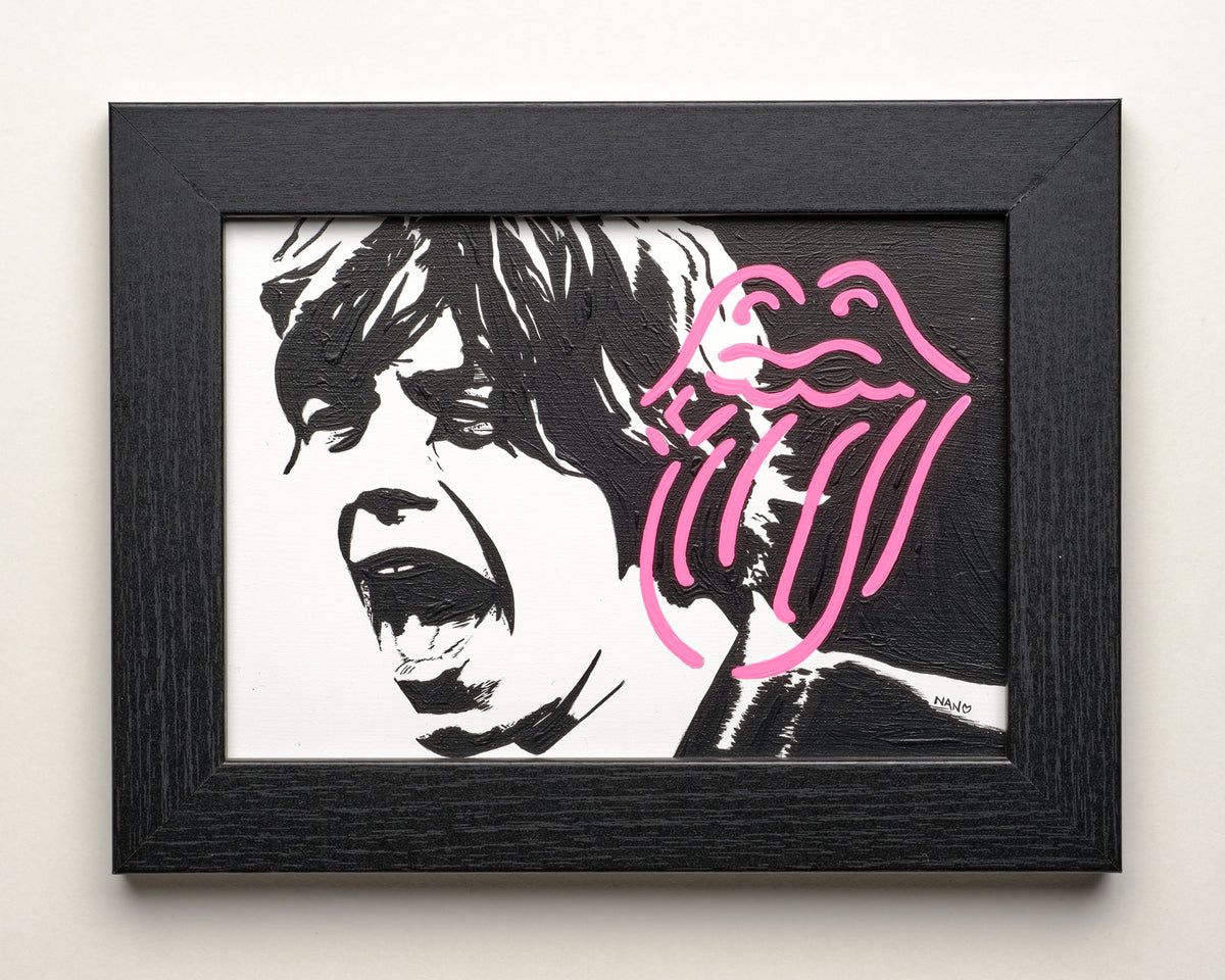 Mick - 5”x7” Framed Original Painting